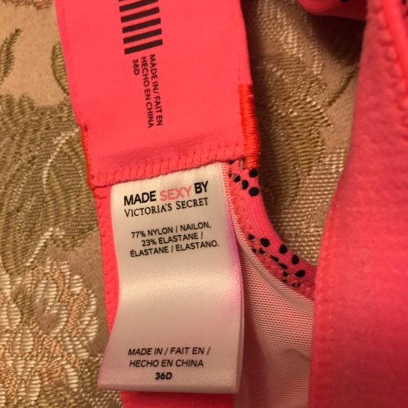 Victoria’s Secret Workout/Bra/Bathing Suit Top Size 36 D - Picture 3 of 5